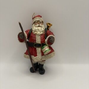 Vintage Clothtique by Possible Dreams Hiking Backpack 3D Santa Holiday Ornament